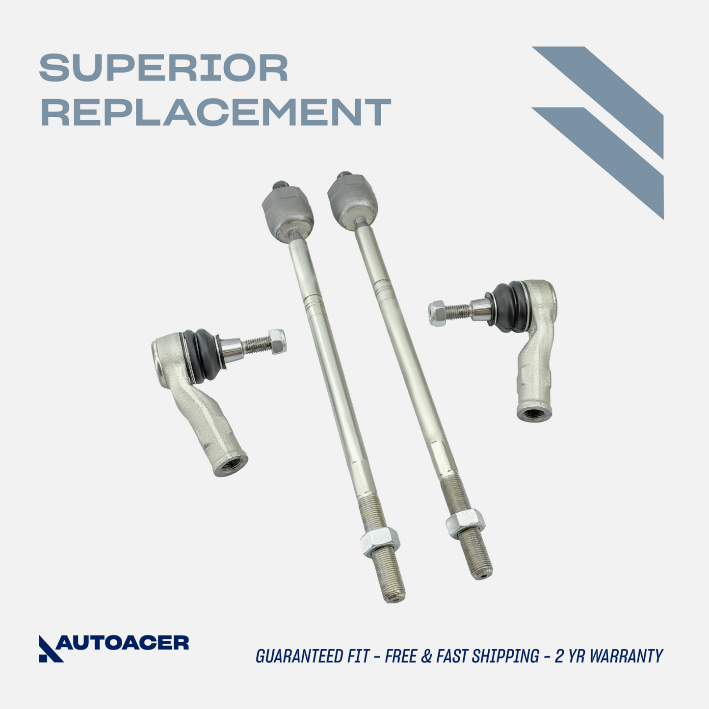 AUTOACER -4p Front Inner Outer Tie/Track Rod Ends for LR Range Rover Sport 05-09