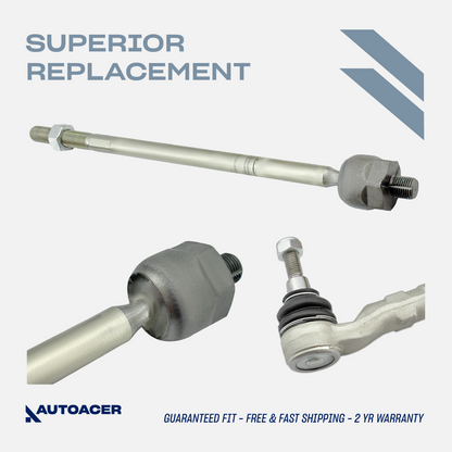AUTOACER -4p Front Inner Outer Tie/Track Rod Ends for LR Range Rover Sport 05-09
