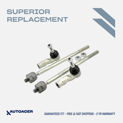 AUTOACER -4p Front Inner Outer Tie/Track Rod Ends for LR Range Rover Sport 05-09