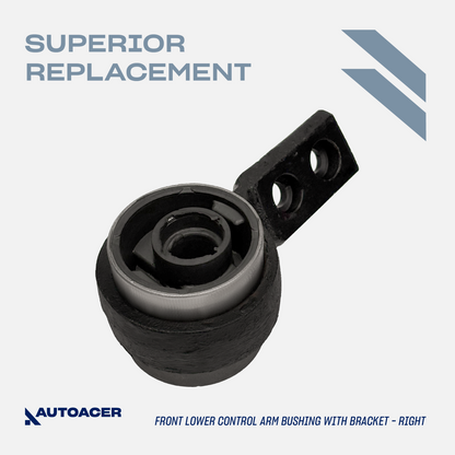 AUTOACER -2p Front Wishbone Arm Rear Bushes Brackets For BMW E46 325xi 330xi AWD