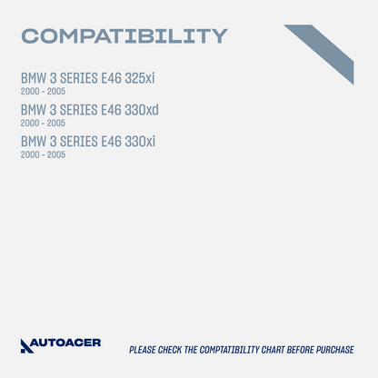 AUTOACER -2p Front Wishbone Arm Rear Bushes Brackets For BMW E46 325xi 330xi AWD