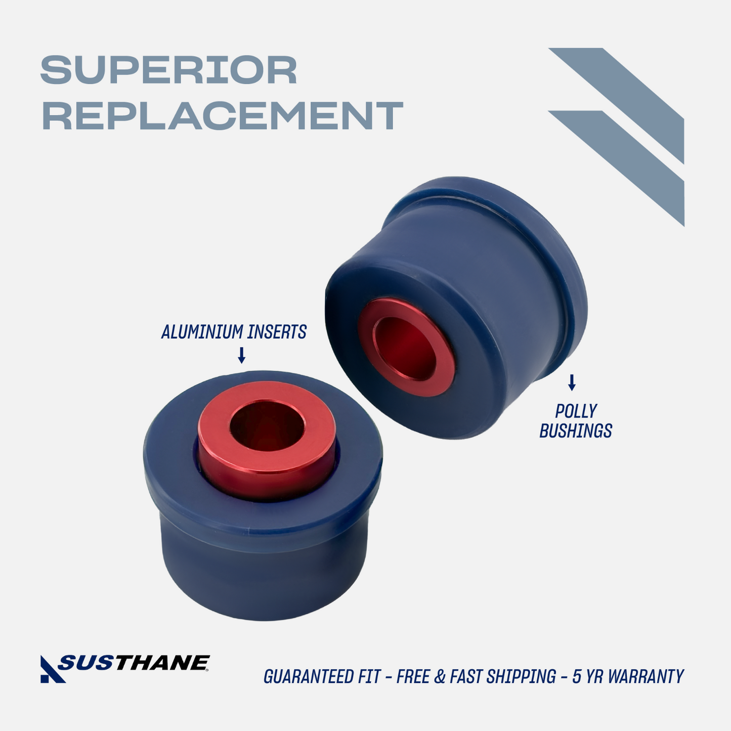 AUTOACER-2p Front Lower Suspension Arm PU Bushing Kit for BMW 3 Series E46 00-05