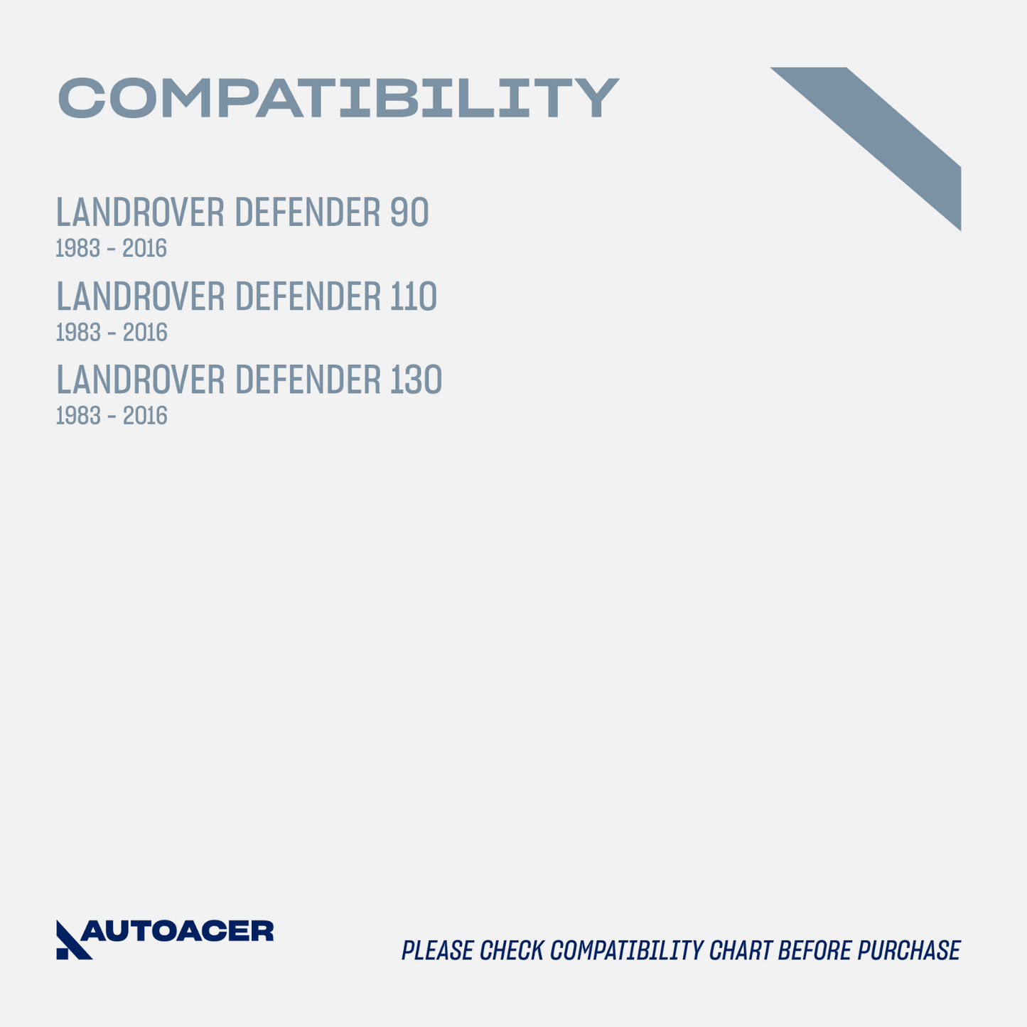AUTOACER -2p Rear Rubber Mud Flaps W/Brackets For LAND ROVER DEFENDER 90/110/130
