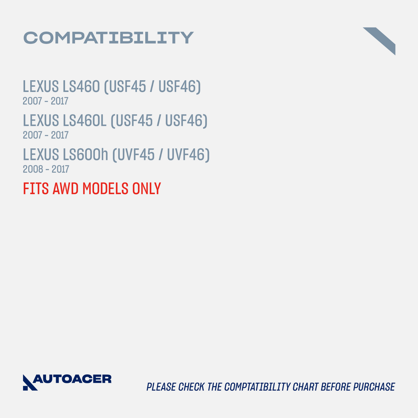 AUTOACER 6p Front Inner Outer Tie Rods Stabilizer Links For Lexus LS460/600h AWD
