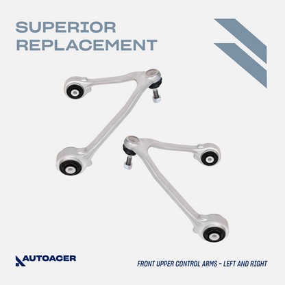 AUTOACER -4p Front & Rear Upper Suspension Arm Wishbone Kit for Jaguar S-Type XF