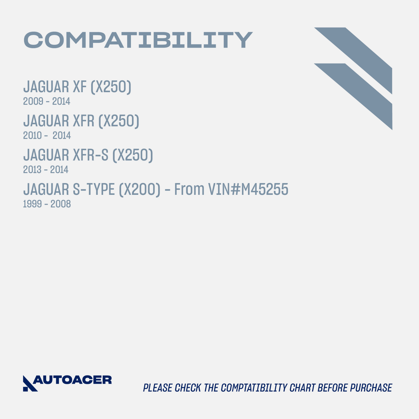 AUTOACER -4p Front & Rear Upper Suspension Arm Wishbone Kit for Jaguar S-Type XF