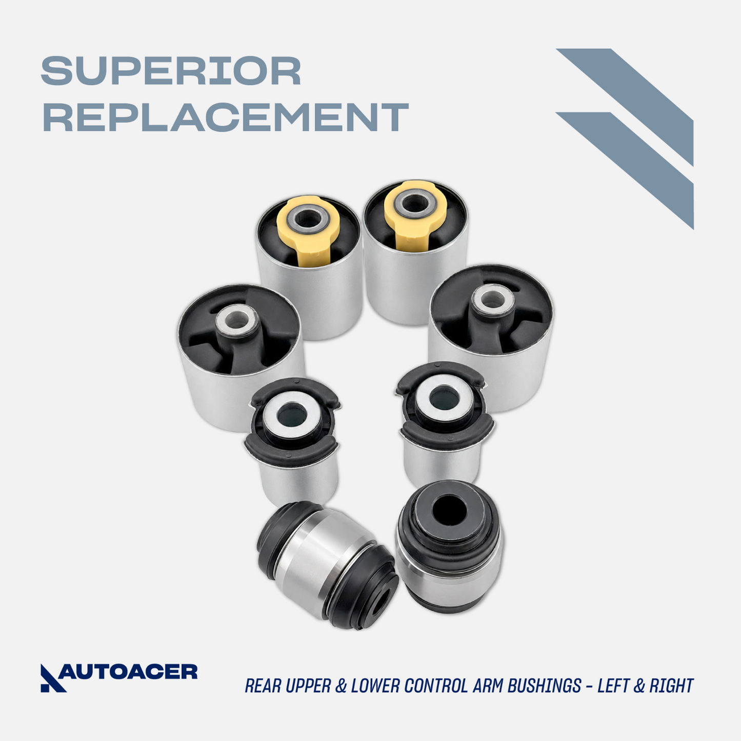 AUTOACER 24p Front Rear Suspension & Knuckle Arm Bushes Ball Joints For RR Sport