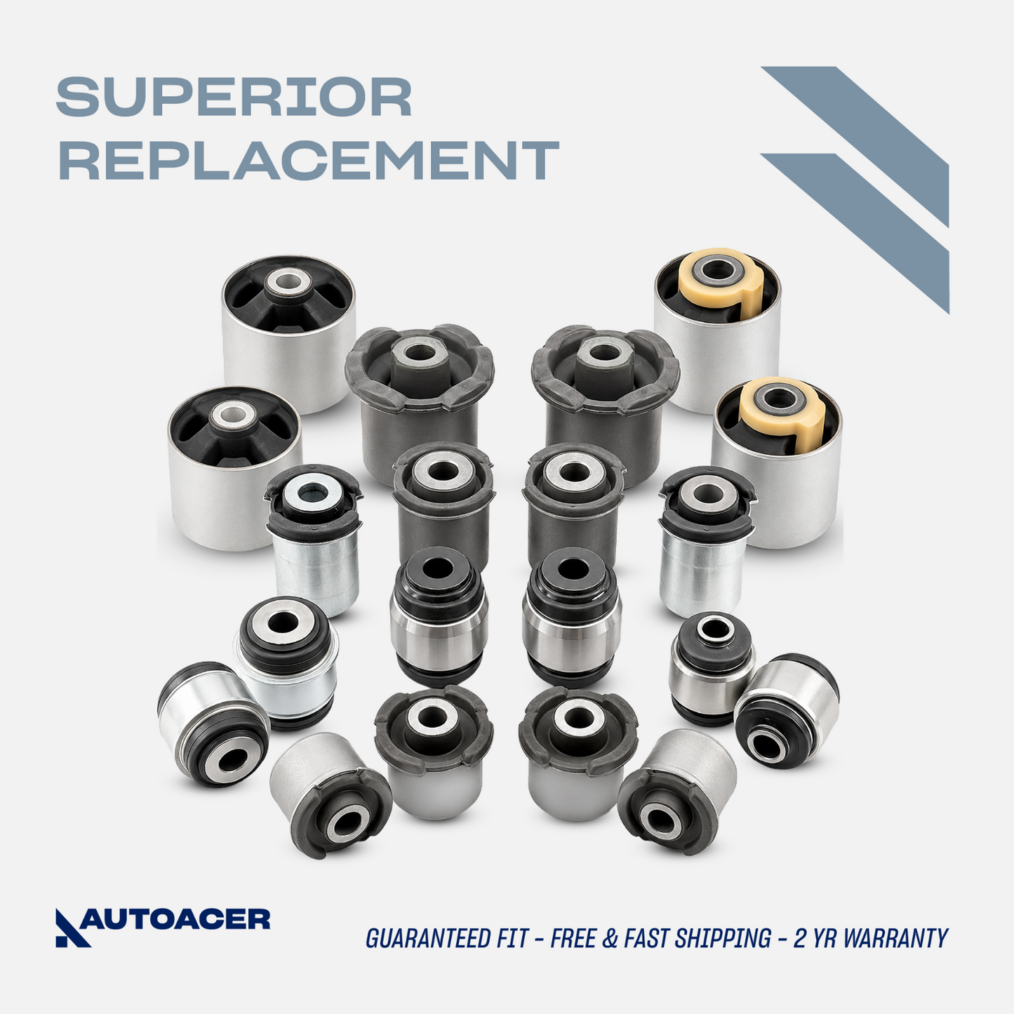 AUTOACER -20p Front Rear Suspension & Knuckle Arm Bushings For Range Rover Sport