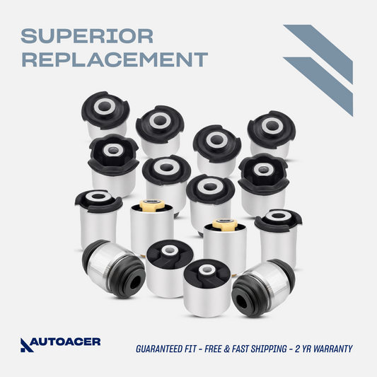 AUTOACER 16p Front & Rear Suspension Arm Bushing Kit for Range Rover Sport 05-13