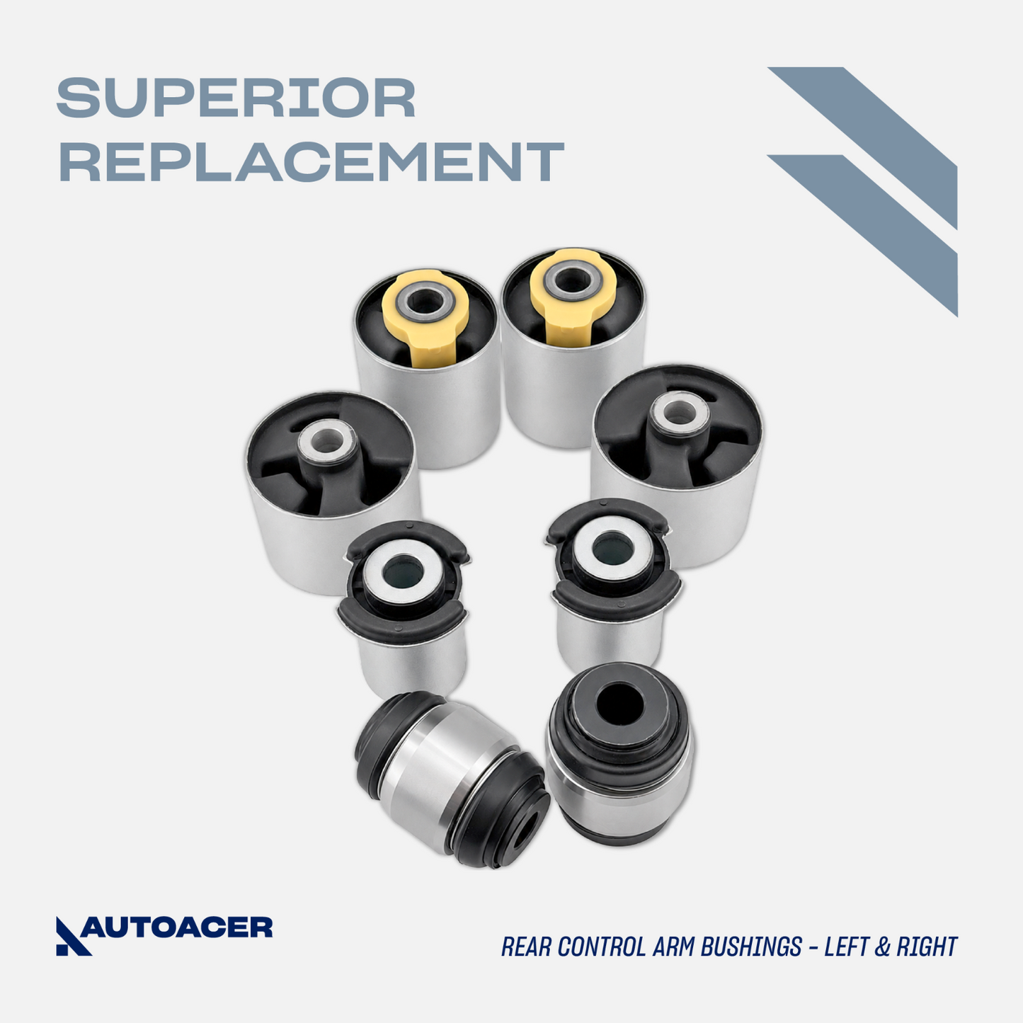 AUTOACER 20p Front Rear Suspension Arm Bushes, Ball Joints For Range Rover Sport