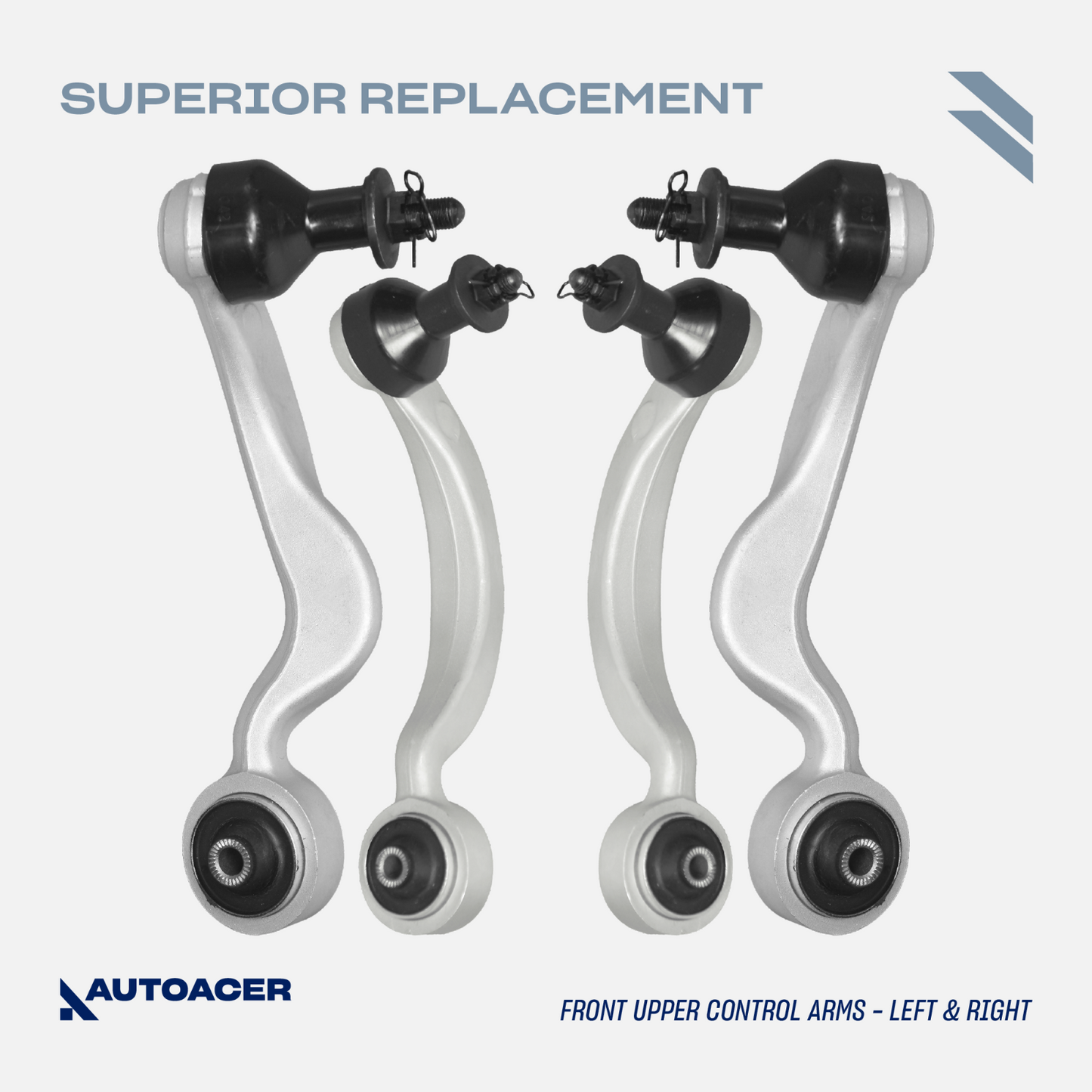AUTOACER -10p Front Suspension Arms, Tie Rod Ends & Links For Lexus LS460 LS600h