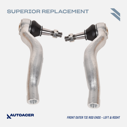AUTOACER -10p Front Suspension Arms, Tie Rod Ends & Links For Lexus LS460 LS600h