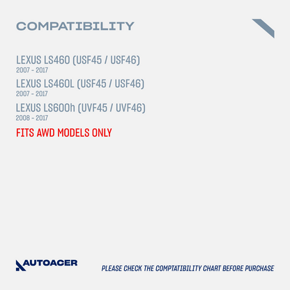AUTOACER -10p Front Suspension Arms, Tie Rod Ends & Links For Lexus LS460 LS600h