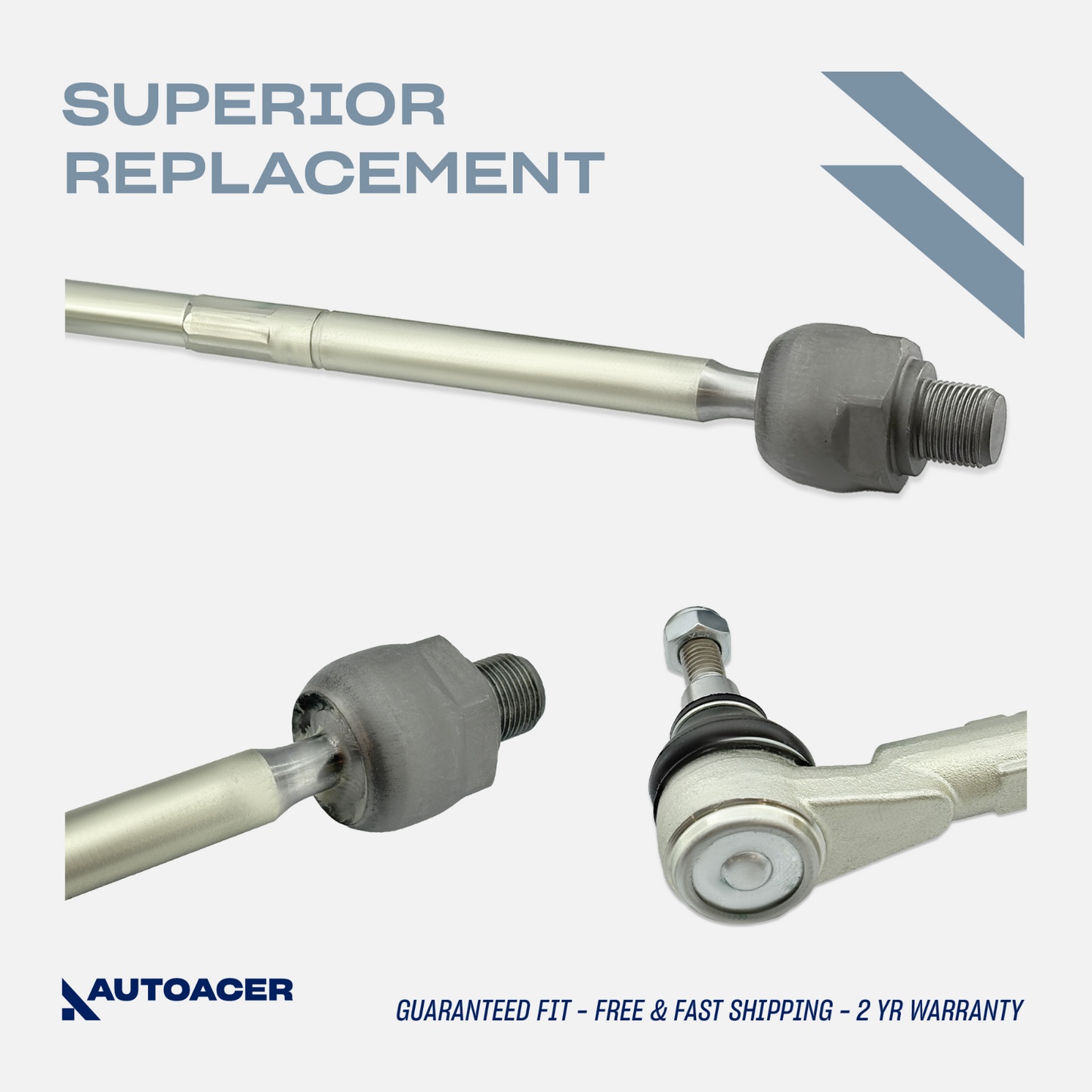 AUTOACER -6p Front Inner Outer Track Rods & Lower Ball Joints for LR Discovery 3