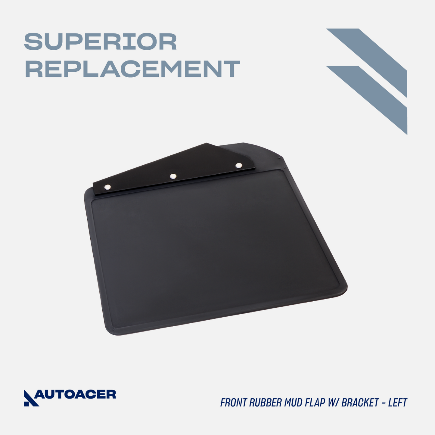 AUTOACER -2p Front Rubber MudFlaps W/Brackets For LAND ROVER DEFENDER 90/110/130