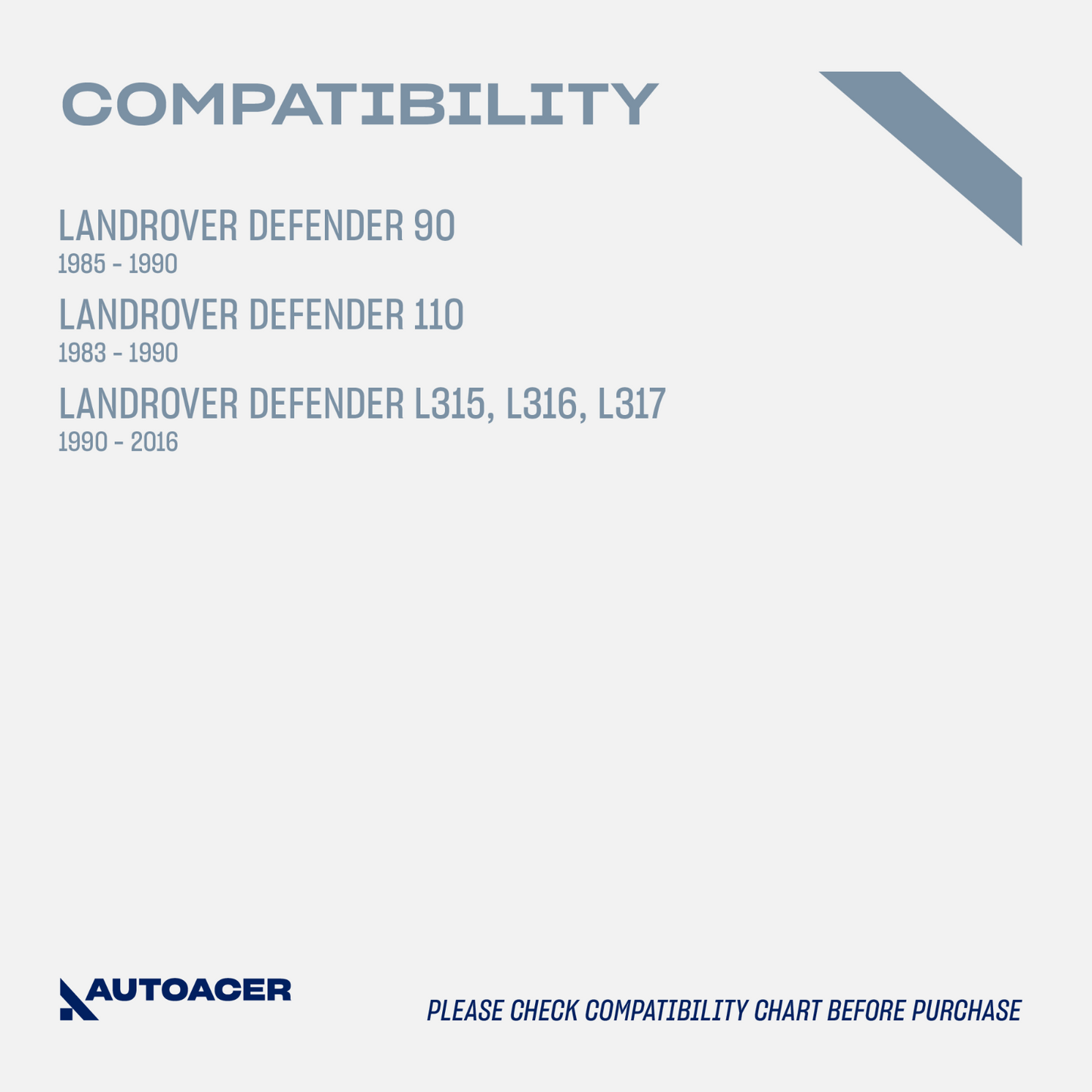 AUTOACER -2p Front Rubber MudFlaps W/Brackets For LAND ROVER DEFENDER 90/110/130
