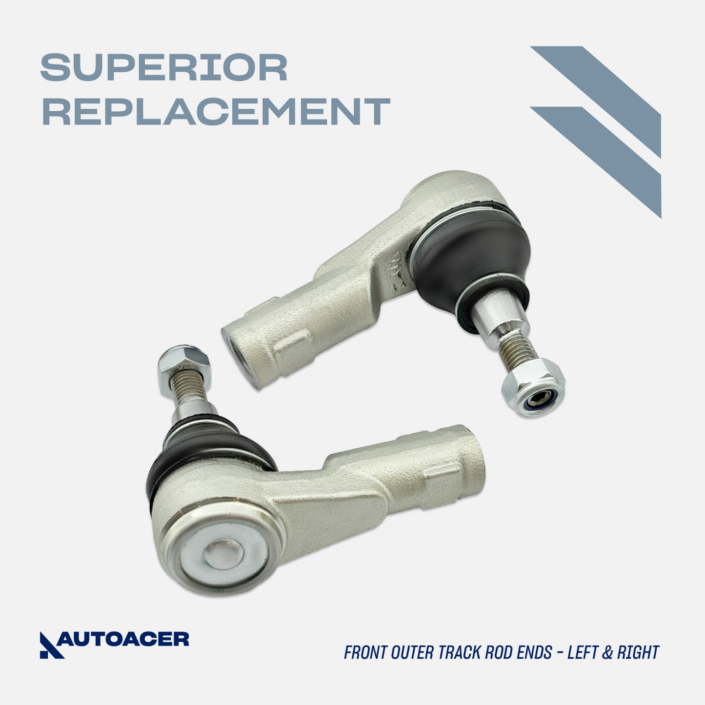 AUTOACER 12p Front Suspension Bushes Tie Rod Ends Inner Outer For LR Discovery 3