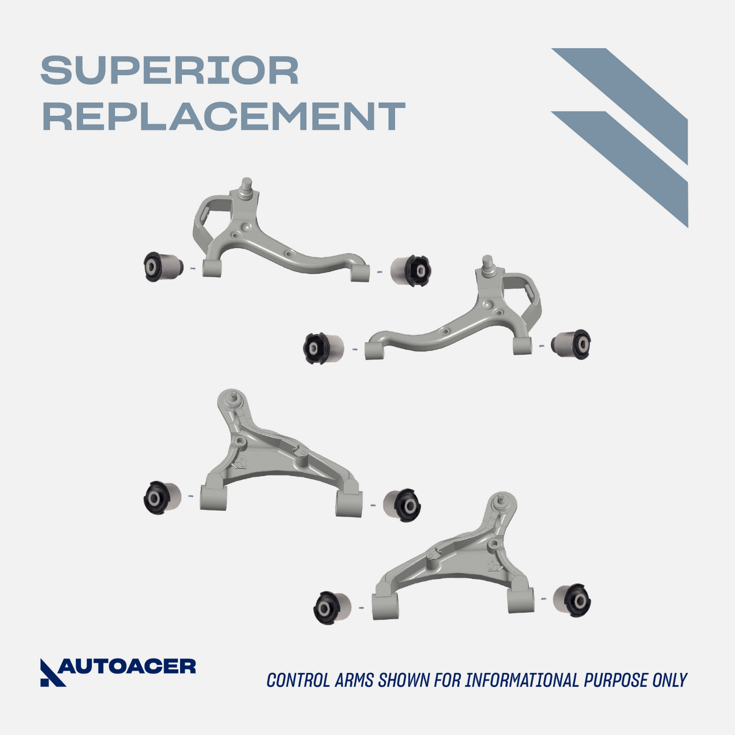 AUTOACER 12p Front Suspension Bushes Tie Rod Ends Inner Outer For LR Discovery 3