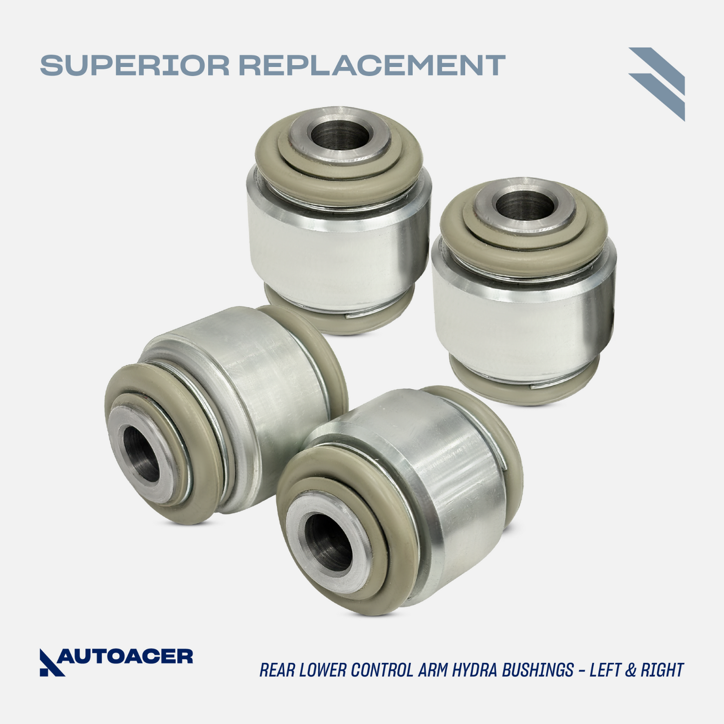 AUTOACER -10p Rear Suspension Arm Hydra Bushes, Tie Rods & Drop links For Jaguar