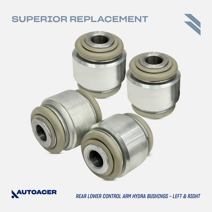AUTOACER -10p Rear Suspension Arm Hydra Bushes, Tie Rods & Drop links For Jaguar