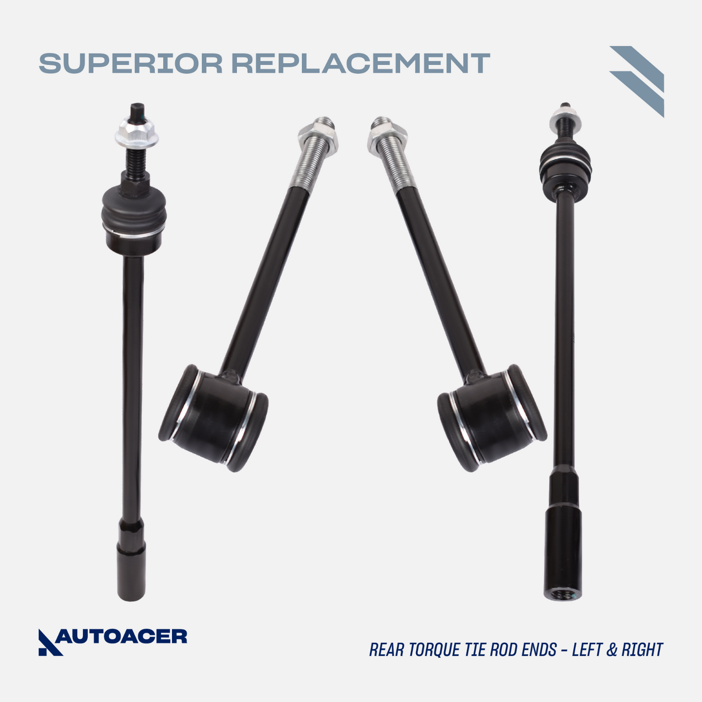 AUTOACER -10p Rear Suspension Arm Hydra Bushes, Tie Rods & Drop links For Jaguar