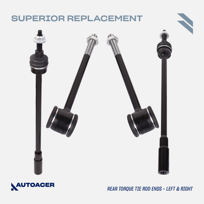 AUTOACER -10p Rear Suspension Arm Hydra Bushes, Tie Rods & Drop links For Jaguar