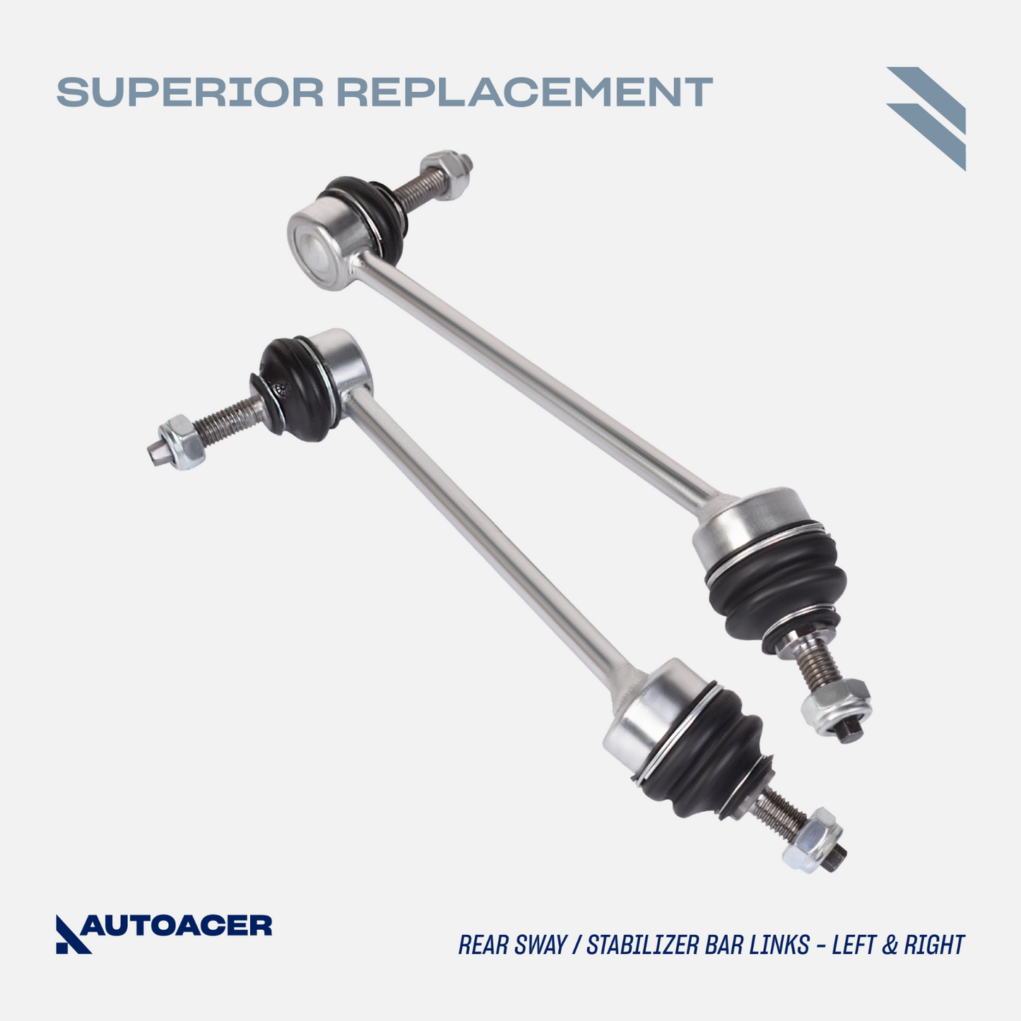 AUTOACER -10p Rear Suspension Arm Hydra Bushes, Tie Rods & Drop links For Jaguar