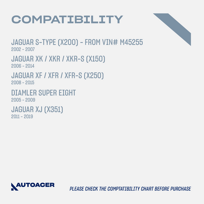 AUTOACER -8p Rear Upper Suspension Arms, Lower Bushes for JAGUAR S-Type XK XF XJ