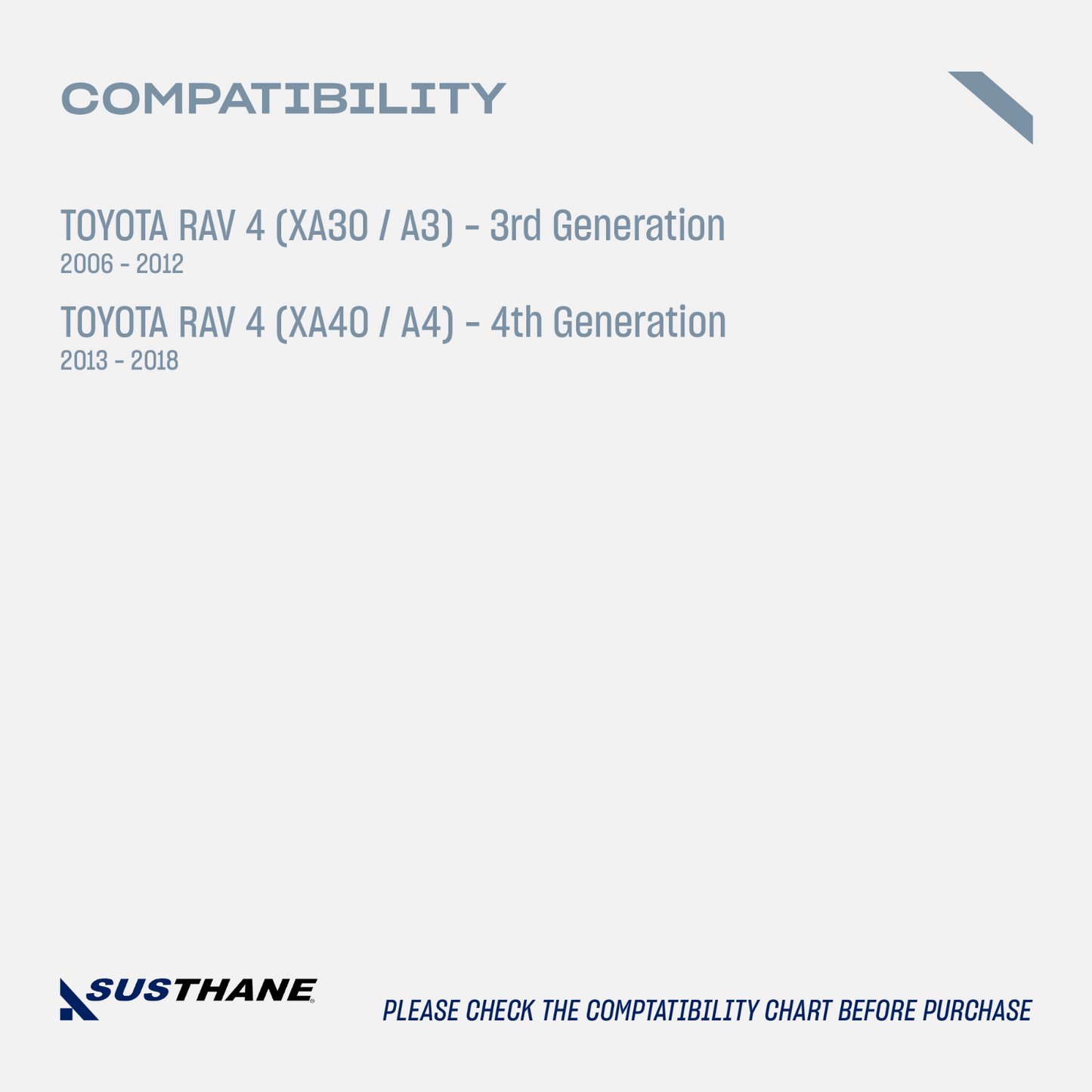 AUTOACER -10p Front & Rear leveling Lift kit PU Spacers 40mm for Toyota RAV4 06-