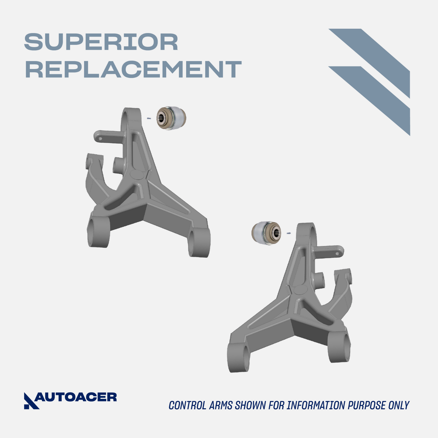 AUTOACER -2p Rear Axle Suspension Arm Hydra Bushes for JAGUAR S-Type XK XF XJ S8