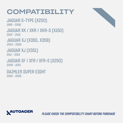 AUTOACER -2p Rear Axle Suspension Arm Hydra Bushes for JAGUAR S-Type XK XF XJ S8