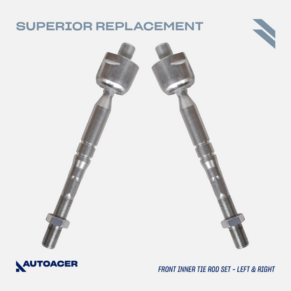 AUTOACER - 10p Front Upper Suspension Arms, Tie Rods & Links For Lexus LS460 RWD