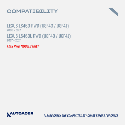 AUTOACER - 10p Front Upper Suspension Arms, Tie Rods & Links For Lexus LS460 RWD