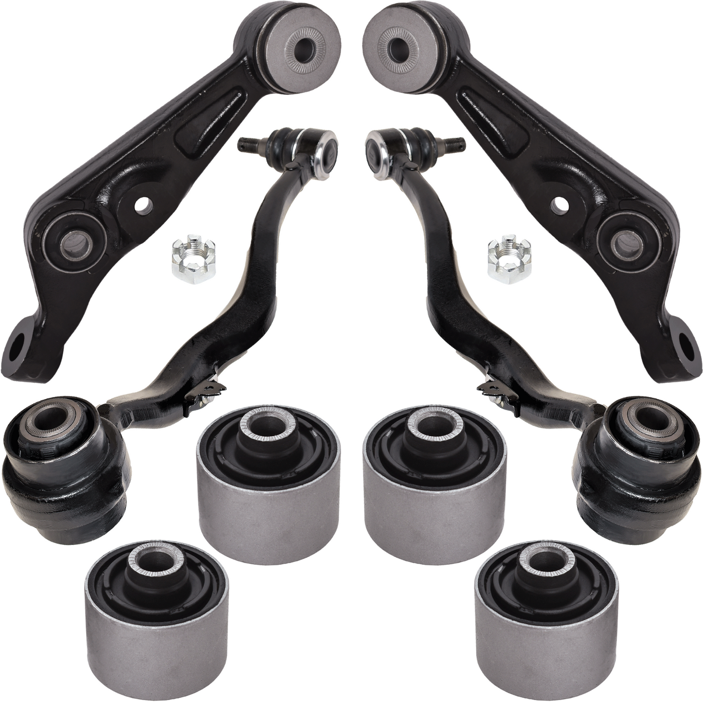 AUTOACER -8p Front Suspension Arms & Bush Kit for Lexus LS460/L LS600h AWD 07-17