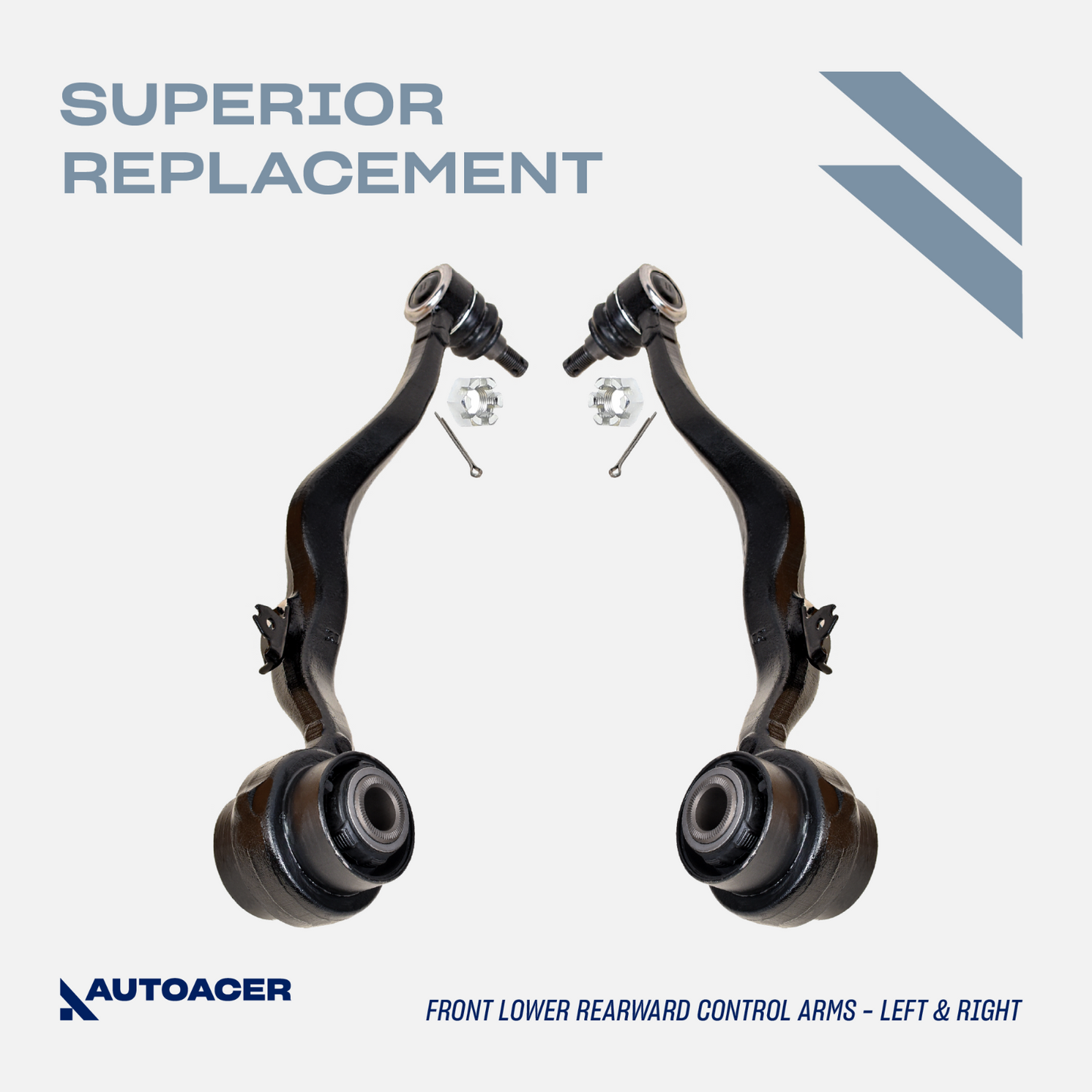 AUTOACER -8p Front Suspension Arms & Bush Kit for Lexus LS460/L LS600h AWD 07-17