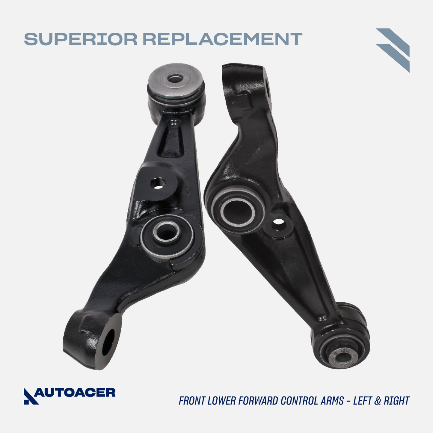 AUTOACER - 8p Complete Front Suspension Arm Kit for Lexus LS460 LS600h AWD 07-17
