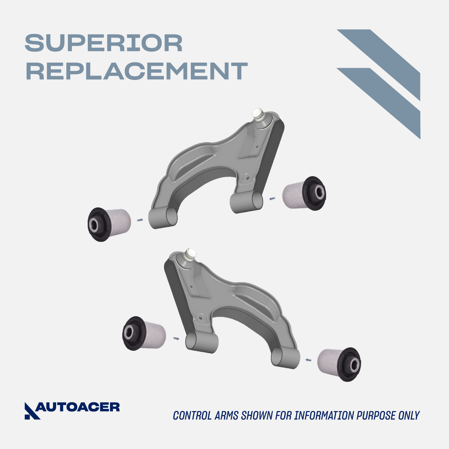 AUTOACER 8p Rear Suspension Control Arm Bushes for Nissan Pathfinder Armada QX56