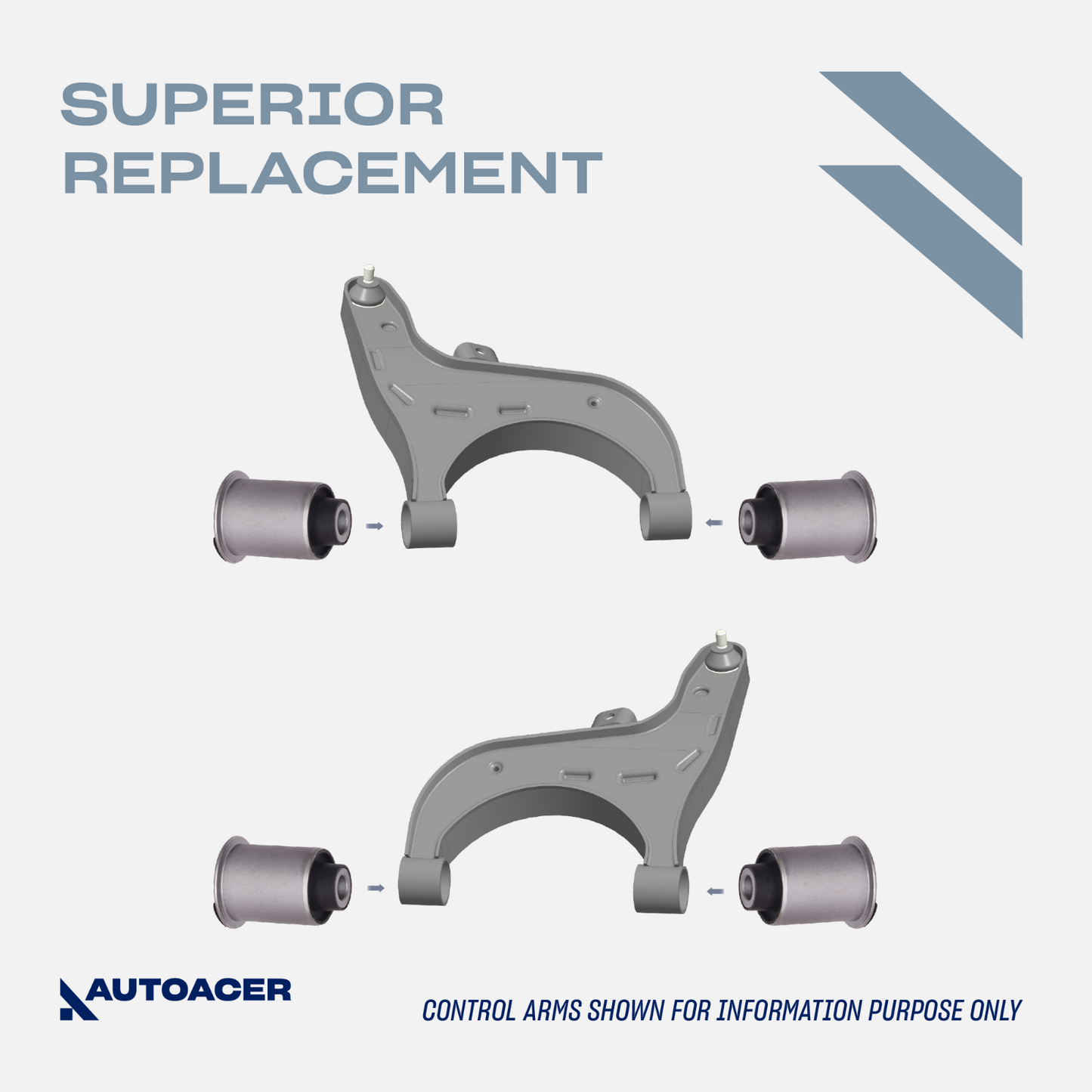 AUTOACER 8p Rear Suspension Control Arm Bushes for Nissan Pathfinder Armada QX56