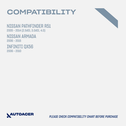AUTOACER 8p Rear Suspension Control Arm Bushes for Nissan Pathfinder Armada QX56