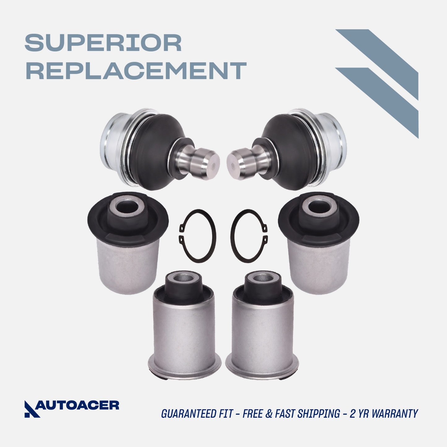 AUTOACER -6p Rear Upper Control Arm Bushes Ball Joints for Nissan Pathfinder R51