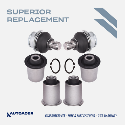AUTOACER -6p Rear Upper Control Arm Bushes Ball Joints for Nissan Pathfinder R51