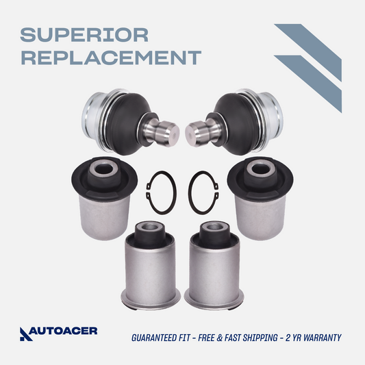 AUTOACER -6p Rear Upper Control Arm Bushes Ball Joints for Nissan Pathfinder R51
