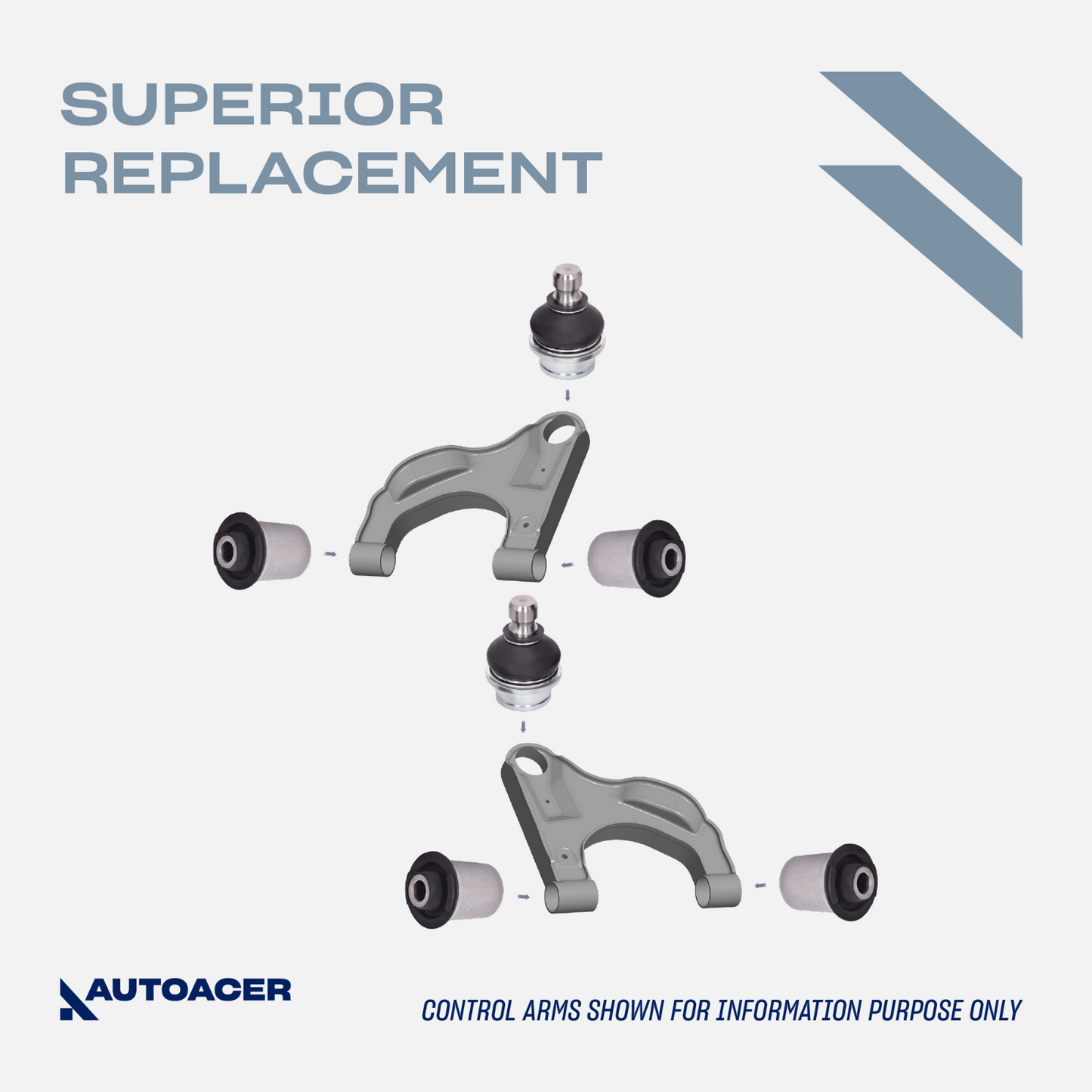 AUTOACER -6p Rear Upper Control Arm Bushes Ball Joints for Nissan Pathfinder R51