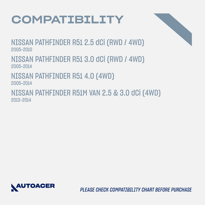 AUTOACER -6p Rear Upper Control Arm Bushes Ball Joints for Nissan Pathfinder R51