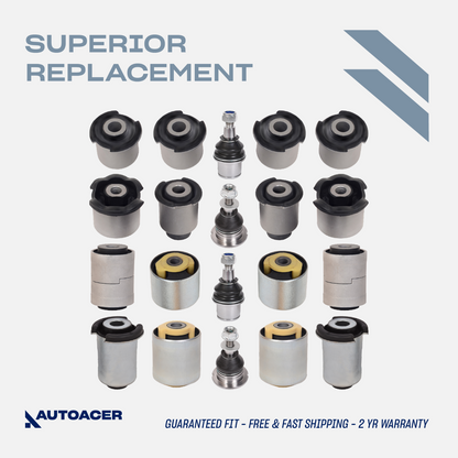 AUTOACER -20p Front Rear Suspension Arm Bushings & Ball Joints For Discovery 3/4