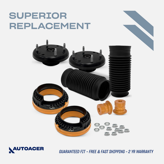 AUTOACER - 10p Rear Strut Mount Kit W/ Boots & Spring Seats For Jaguar S-Type XF