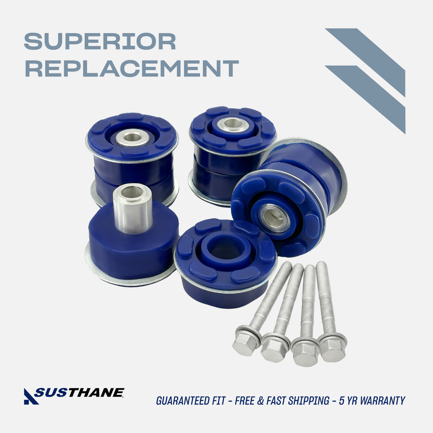 AUTOACER -8p Rear Subframe Polyurethane Bush Kit W/ Bolts for BMW X5 E53 E71 E72