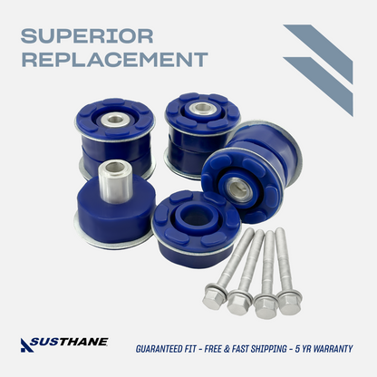 AUTOACER -8p Rear Subframe Polyurethane Bush Kit W/ Bolts for BMW X5 E53 E71 E72