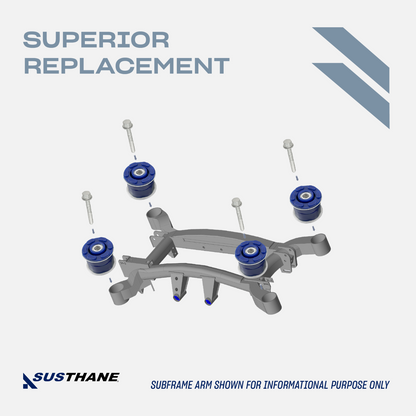 AUTOACER -8p Rear Subframe Polyurethane Bush Kit W/ Bolts for BMW X5 E53 E71 E72