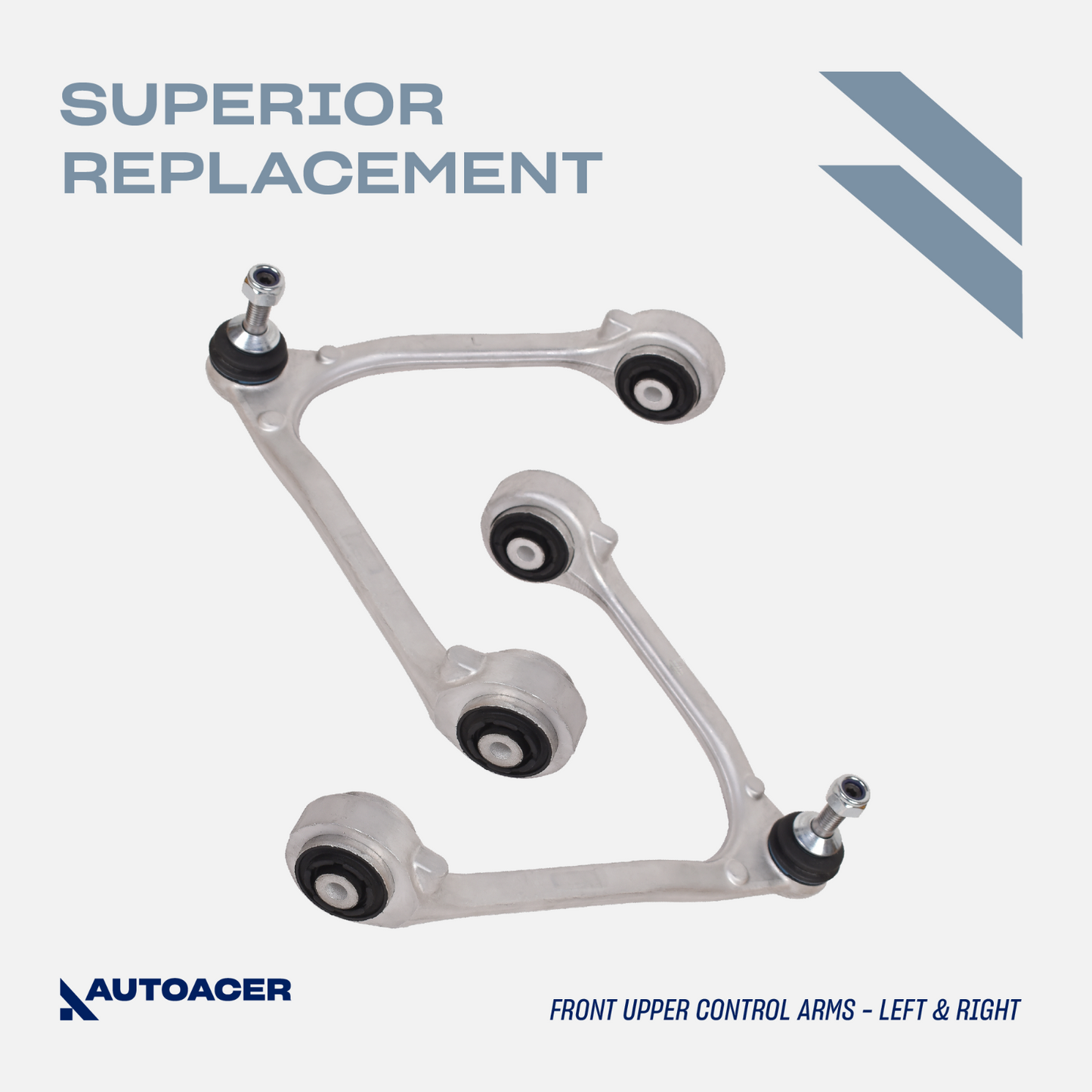 AUTOACER 14p Front Upper Lower Suspension Arms & Bushing Kit For Jaguar SType XK